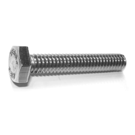 Midwest Fastener 18-8, 1/4"-20 Hex Head Tap Bolt, Plain Stainless Steel, 1-1/2 in L, 8 PK 78661